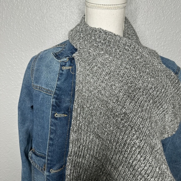 Denim and Sweater Jacket - Picture 6 of 10